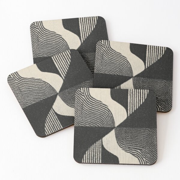 Item preview, Op Art Black and White Abstract Patterns designed and sold by ArtHouseNiklas.