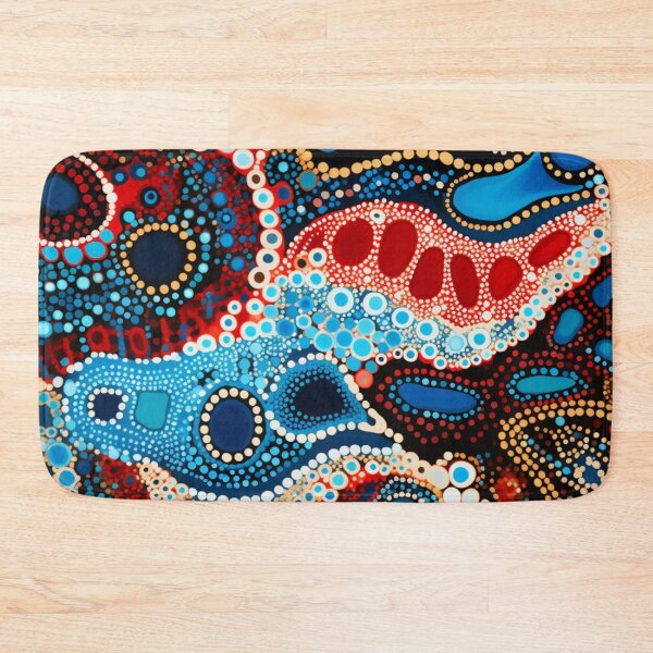 Item preview, Aboriginal Inspired Dot Art - Lava and Water Hubs designed and sold by GrinGalore.