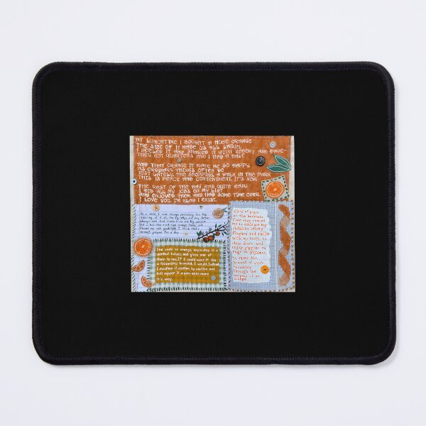 Item preview, Vintage Orange Poetry Mixed Media Collage designed and sold by cxjrusdkc4.
