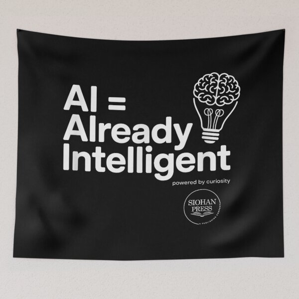 Item preview, AI Already Intelligent Powered By Curiosity Artificial Intelligence Brain Lightbulb Minimalist designed and sold by PhocoNibict.