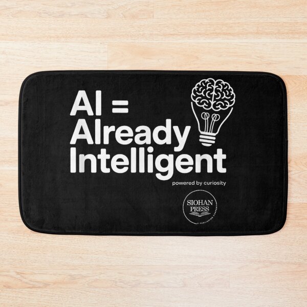 Item preview, AI Already Intelligent Powered By Curiosity Artificial Intelligence Brain Lightbulb Minimalist designed and sold by PhocoNibict.