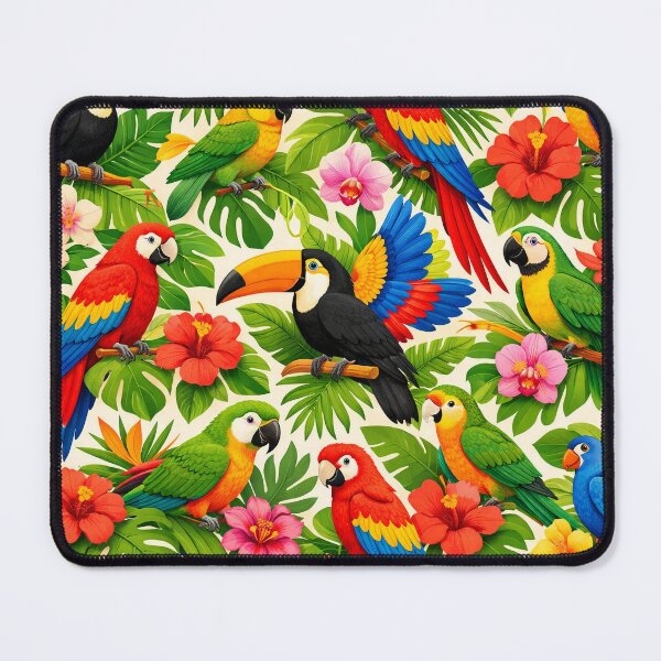 Item preview, Tropical Bird Seamless Pattern | Parrot & Toucan Jungle Design | Vibrant Summer Print designed and sold by OpenDreamArts.