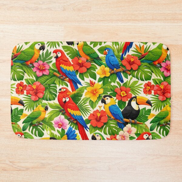 Item preview, Tropical Bird Seamless Pattern | Parrot & Toucan Jungle Design | Vibrant Summer Print designed and sold by OpenDreamArts.