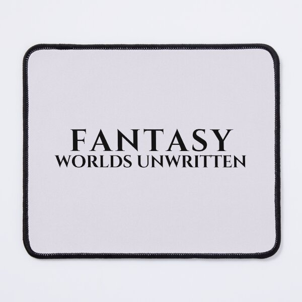 Item preview, Fantasy Worlds Unwritten – Minimalist Writer Typography Design designed and sold by PKDWriterMerch.
