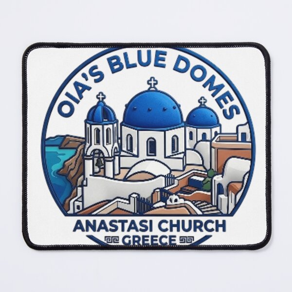 Item preview, OIA'S BLUE DOMES, ANASTASI CHURCH designed and sold by likbatonboot.