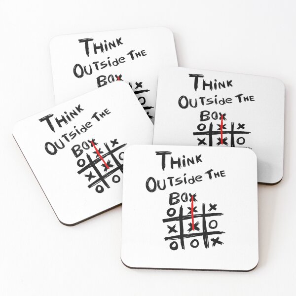 Item preview, Think Outside The Box – Creative Minimalist Tic Tac Toe Design designed and sold by Redwan58.