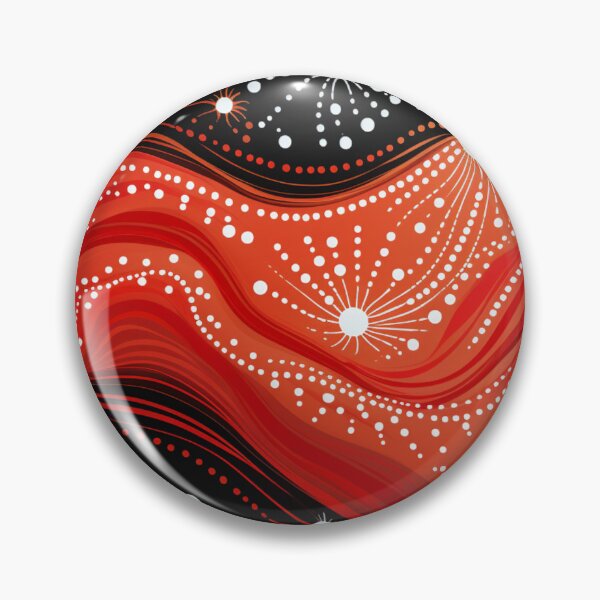 Item preview, Aboriginal Inspired Dot Art - With Night Lava designed and sold by GrinGalore.