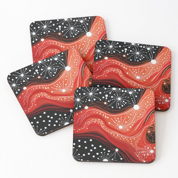 Item preview, Aboriginal Inspired Dot Art - With Night Lava designed and sold by GrinGalore.