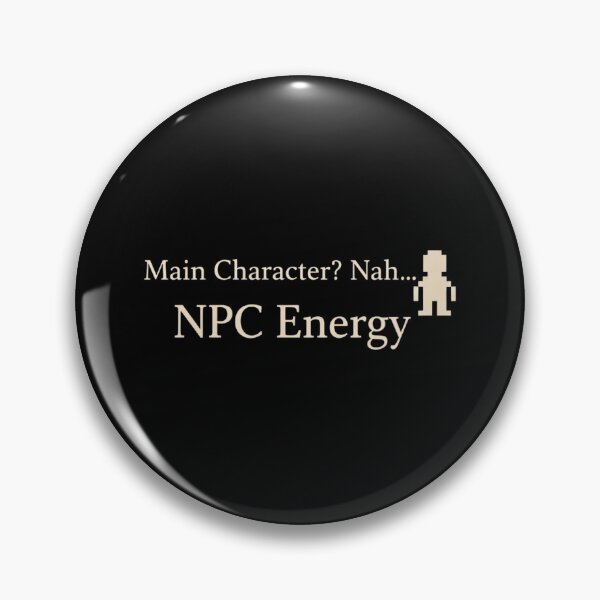 Item preview, NPC Energy Funny Gaming Meme Minimal Design designed and sold by Tropivaro.