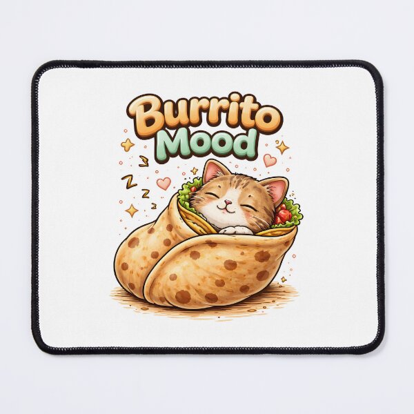 Item preview, Burrito Mood Kawaii Sleeping Purrito Cat. designed and sold by Mr Lee.