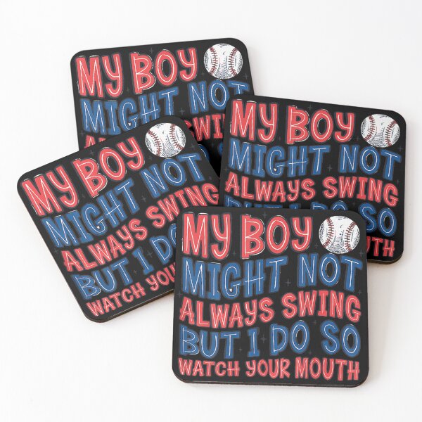 Item preview, Baseball Mom My Boy Might Not Always Swing Watch Your Mouth Sports designed and sold by PhocoNibict.