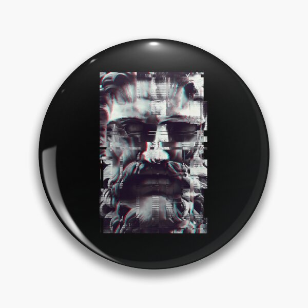 Item preview, Glitched Zeus Vaporwave Cybercore Face designed and sold by cxjrusdkc4.