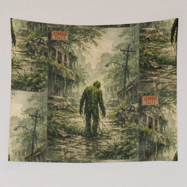 Item preview, Overgrown Concrete Silence - Zombie Apocalypse designed and sold by bapupa.