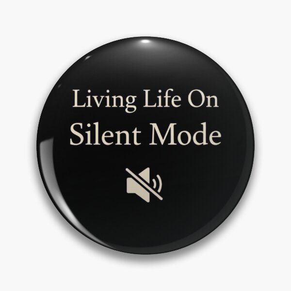 Item preview, Living Life On Silent Mode Minimal Introvert Design designed and sold by Tropivaro.
