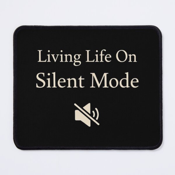 Item preview, Living Life On Silent Mode Minimal Introvert Design designed and sold by Tropivaro.