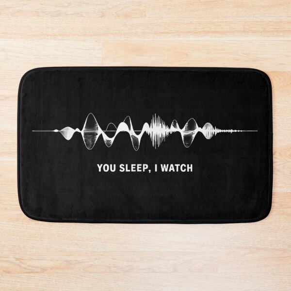 Item preview, You Sleep I Watch Soundwave Audio Frequency Dark Aesthetic Minimalist Graphic designed and sold by ObukiLantara.