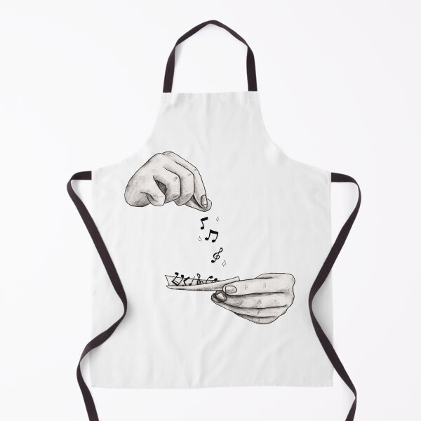 Item preview, Music In Your Hands – Minimalist Black & White Artistic Design designed and sold by Redwan58.