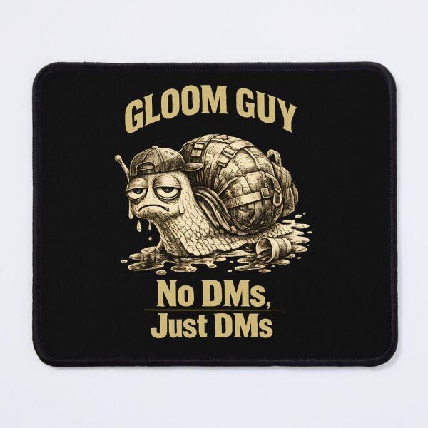Item preview, Gloom Guy Existential Snail No DMs Just DMs Introvert Humor Aesthetic Indie Comic Hand-Sketched Art by Vivaan Studio designed and sold by Vivaan Studio.