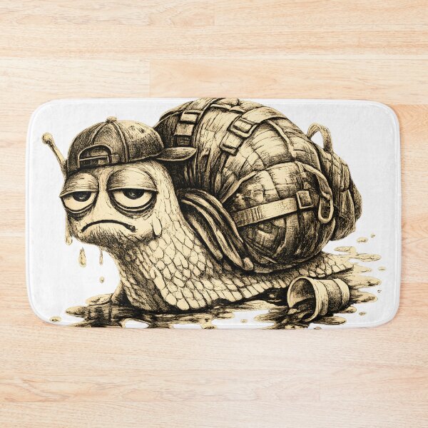 Item preview, Gloom Guy Existential Snail No DMs Just DMs Introvert Humor Aesthetic Indie Comic Hand-Sketched Art by Vivaan Studio designed and sold by Vivaan Studio.