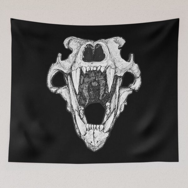 Item preview, Macabre Bear Skull Anatomy Vintage Sketch designed and sold by cxjrusdkc4.