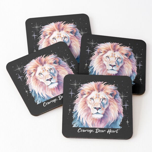 Item preview, Courage Dear Heart Watercolor Lion Lion of Judah Christian Faith Inspirational designed and sold by ObukiLantara.
