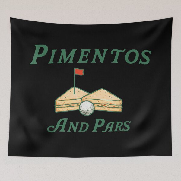 Item preview, Pimentos And Pars Golf Sandwich Masters Tournament Style Sport Food Illustration designed and sold by ObukiLantara.