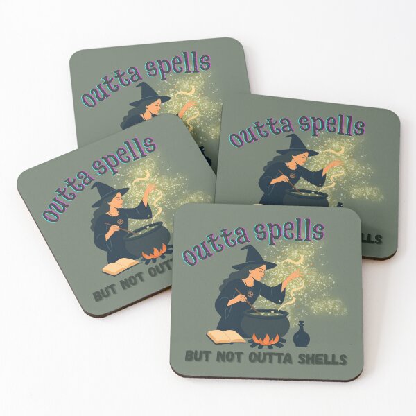 Item preview, outta spells but not outta shells designed and sold by TrueFeminine.