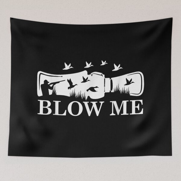 Item preview, Funny Duck Hunting Blow Me Call Duck Hunter Silhouette Outdoor Sports designed and sold by ObukiLantara.