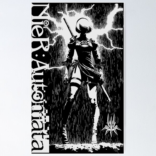 Item preview, Automata Noir Rain designed and sold by chesterosul.
