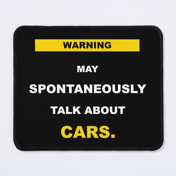 Item preview, Warning May Spontaneously Talk About Cars Funny Mechanic Gift designed and sold by Mikidesign1988.