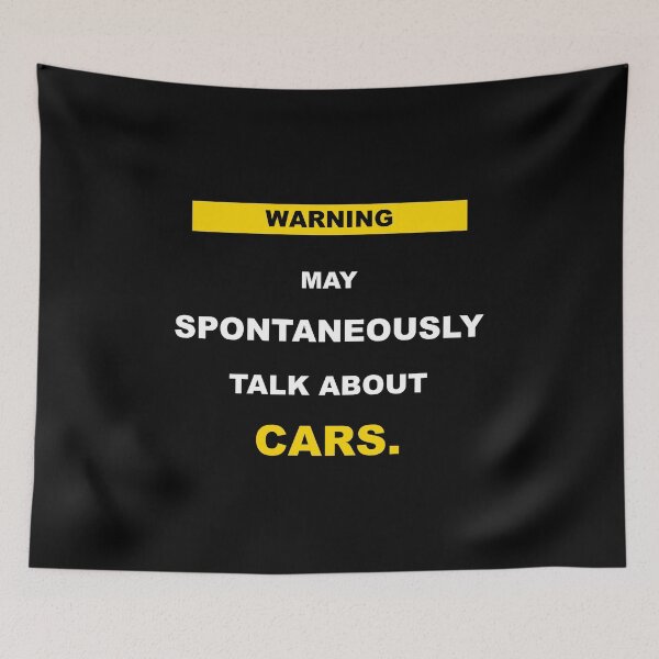 Item preview, Warning May Spontaneously Talk About Cars Funny Mechanic Gift designed and sold by Mikidesign1988.