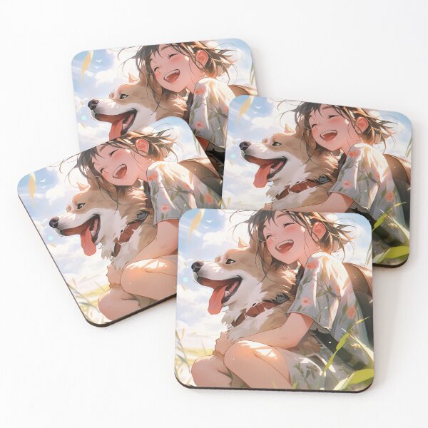 Item preview, "Best Friends Forever Girl with Dog Cute Artwork" designed and sold by PrintsGateWay.
