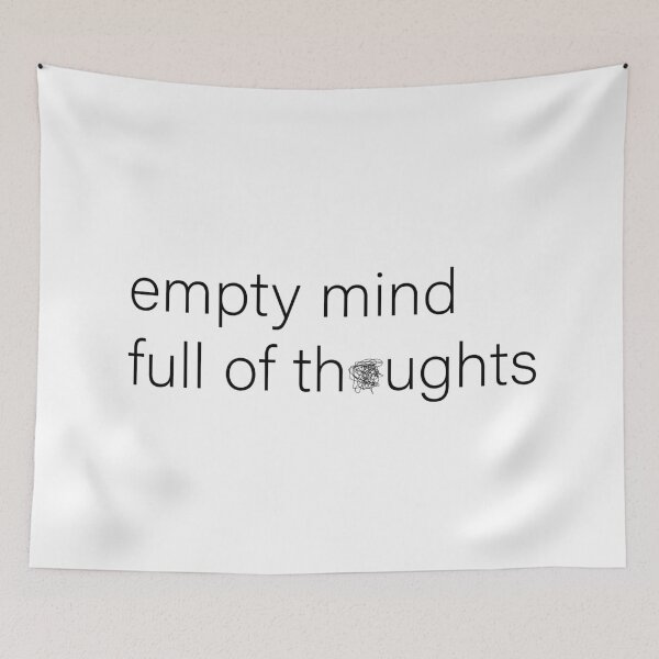 Item preview, empty mind full of thoughts designed and sold by Crealice.
