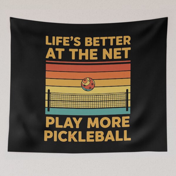 Item preview, Pickleball Lifes Better At The Net Play More Love designed and sold by LuminOrb.