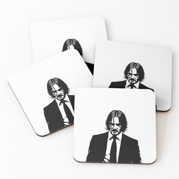 Item preview, Exhausted brutal balck and white John Wick with spades designed and sold by 127sm.
