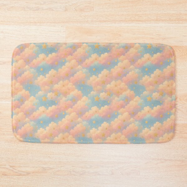 Item preview, Dreamy Pastel Clouds with Golden Stars designed and sold by Kritiveemporio.