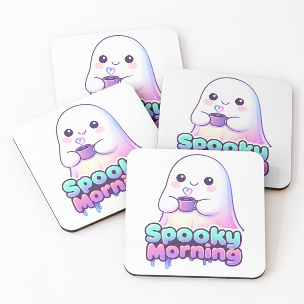 Item preview, Spooky Morning - Cute Ghost Coffee Lover designed and sold by Art-Selling.