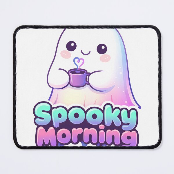 Item preview, Spooky Morning - Cute Ghost Coffee Lover designed and sold by Art-Selling.