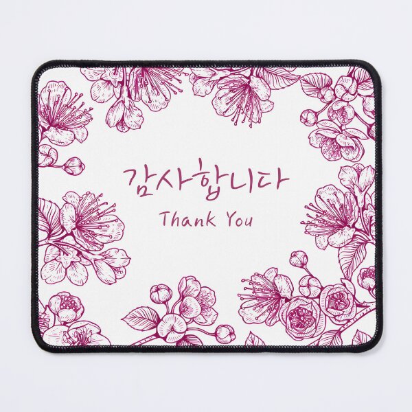 Item preview, Thank You Korean Floral Greeting  designed and sold by HowToCanadian.