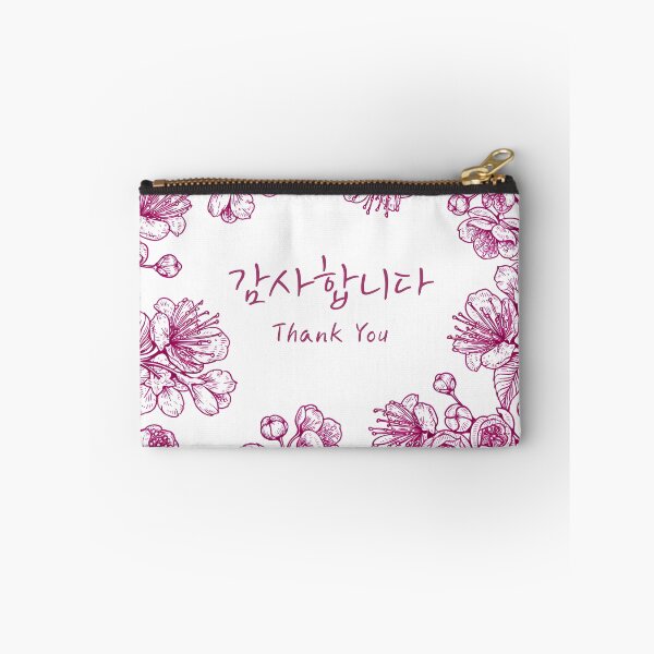 Item preview, Thank You Korean Floral Greeting  designed and sold by HowToCanadian.