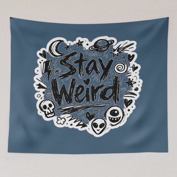 Item preview, Stay Weird - Hand-Drawn Doodle Aesthetic designed and sold by irfanshikh.