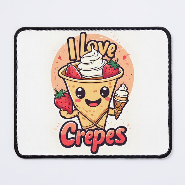 Item preview, CUTE Crepes, funny gift, french pancakes, I love crepes, breakfast, bake designed and sold by owi-art.
