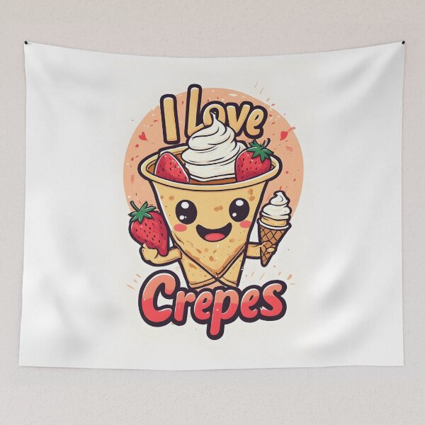 Item preview, CUTE Crepes, funny gift, french pancakes, I love crepes, breakfast, bake designed and sold by owi-art.