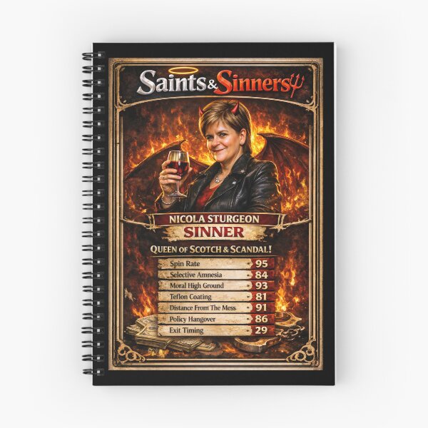Item preview, Funny Nicola Sturgeon Political Satire Trading Card designed and sold by Shoot-The-Moon.
