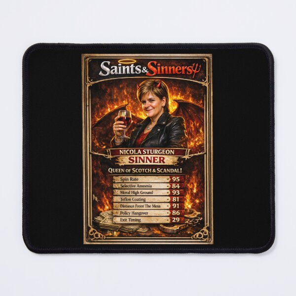 Item preview, Funny Nicola Sturgeon Political Satire Trading Card designed and sold by Shoot-The-Moon.