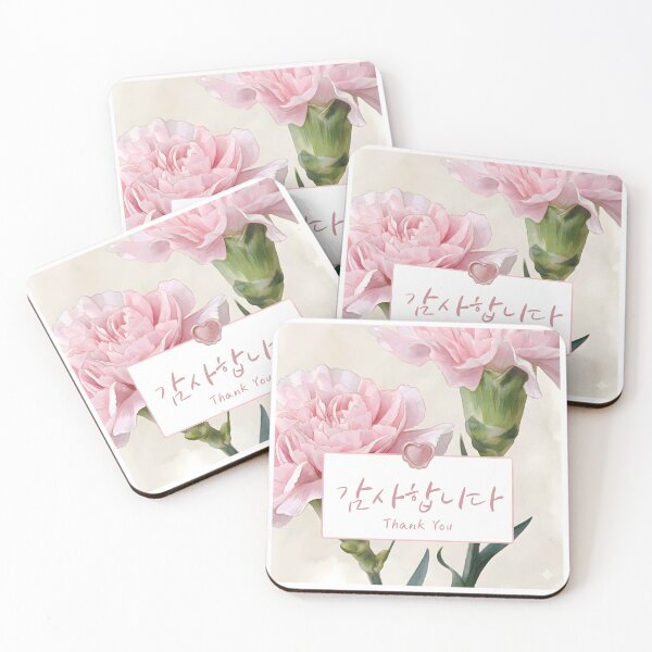 Item preview, Thank You Korean Floral Greeting  designed and sold by HowToCanadian.