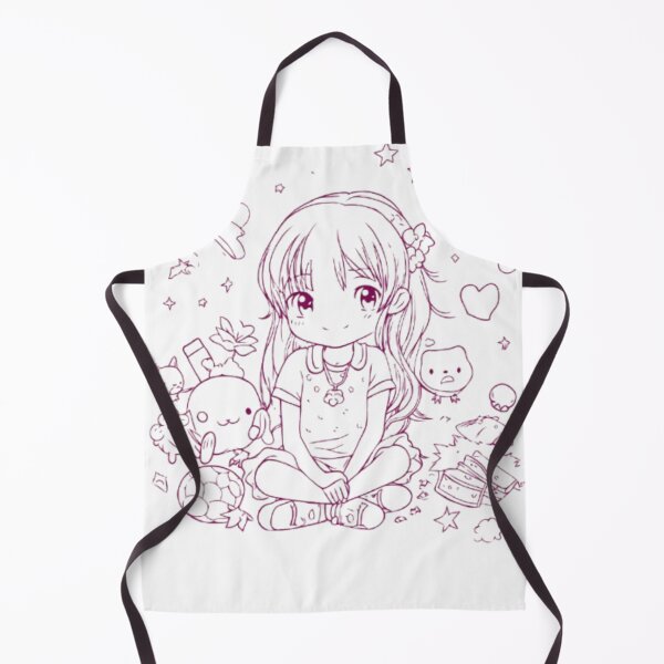 Item preview, Kawaii Cute Girl Doodle Art | Anime Chibi Aesthetic | Whimsical Cartoon Character Design designed and sold by SOLIORA  ATELIER.