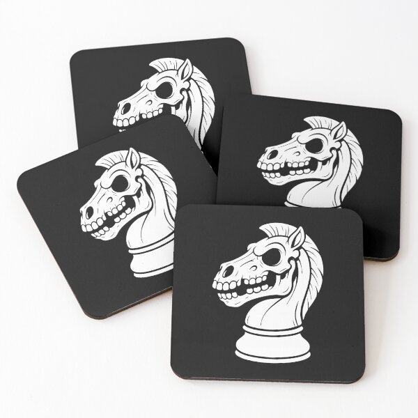 Artikelvorschau, Schach Springer Skelett Dark Chess Design entworfen und verkauft von RetroMaritalArt.