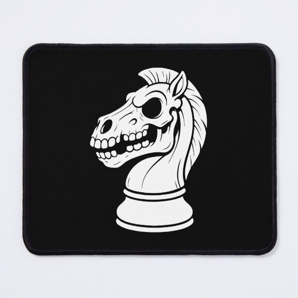Item preview, Chess Knight Skeleton Dark Chess Design designed and sold by RetroMaritalArt.