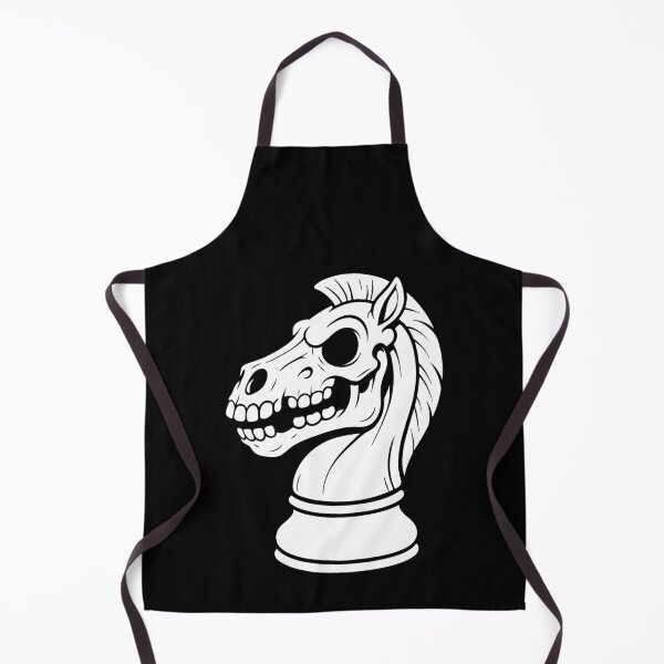 Item preview, Chess Knight Skeleton Dark Chess Design designed and sold by RetroMaritalArt.